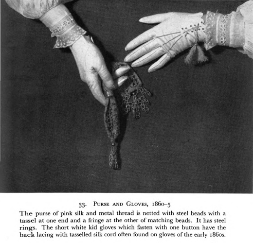 1960s short ladies gloves with back laces at VintageDancer