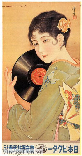 1920s short hair women Japanese asian Eton crop for the Geisha