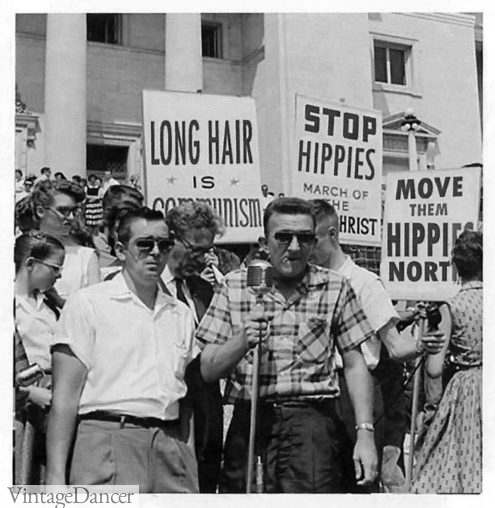 LONG HAIR IS COMMUNISM 60s mens hairstyles