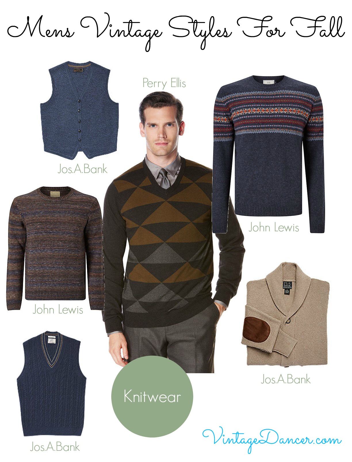 Men's Vintage Clothing Outfits for Fall & Winter