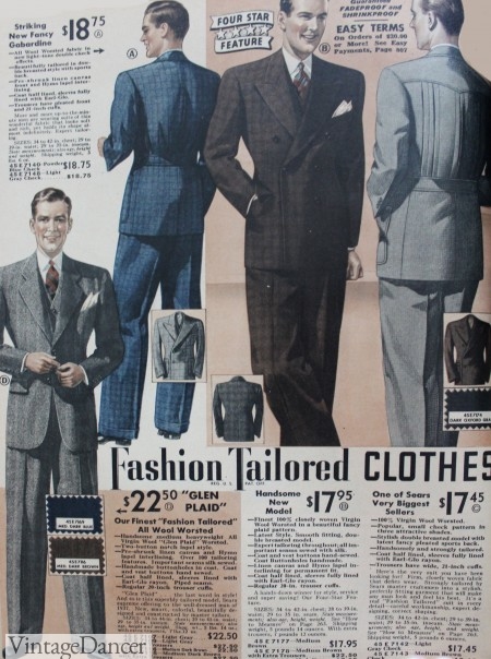 1937 Fashion, Clothing Styles