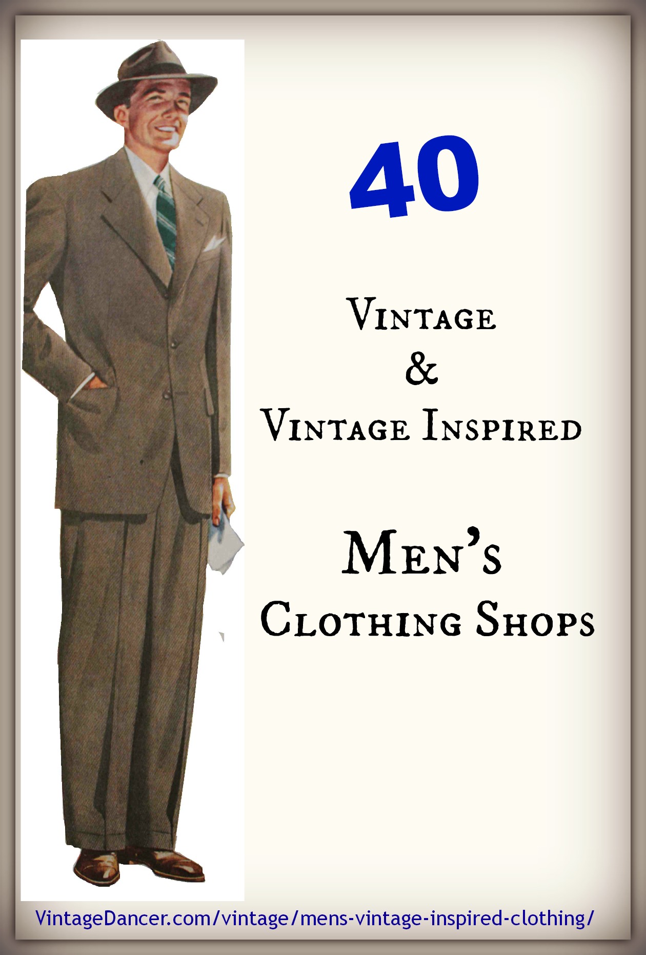 50 Men’s Vintage Reproduction Clothing Shops