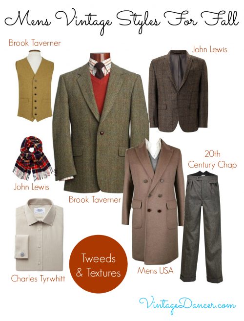 Create a vintage look with these men's vintage styles.