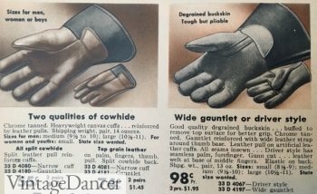 1944 men's gauntlet work gloves and long wrist driving gloves gloves (smaller picture)