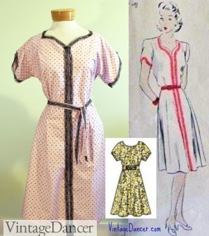 my 1940s house dress t VintageDancer