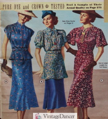 1930s Day Dresses, Afternoon Dresses History