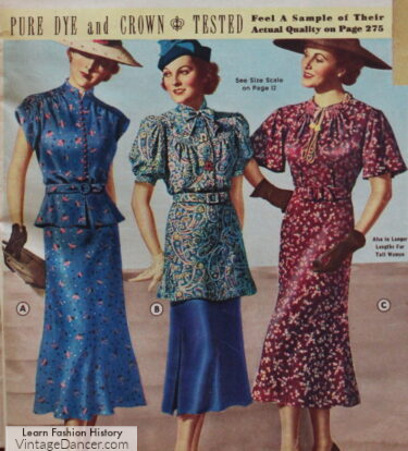 1930s tunic dress 1930s peplum dresses