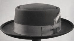 1940's Mens Porkpie hat