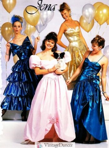 Metallic prom dresses 1980s