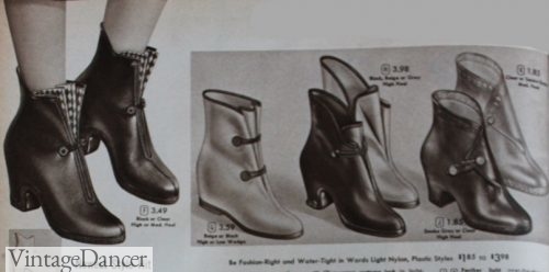 1950s rain boot covers