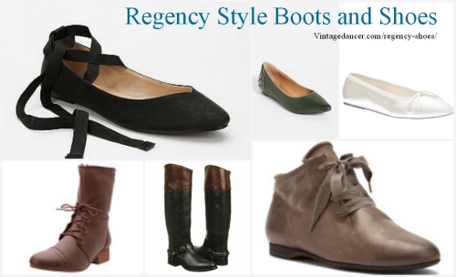 Regency shoes boots footwear heels flats dance shoes wedding shoes booties jane Austin shoes Bridgerton shoes