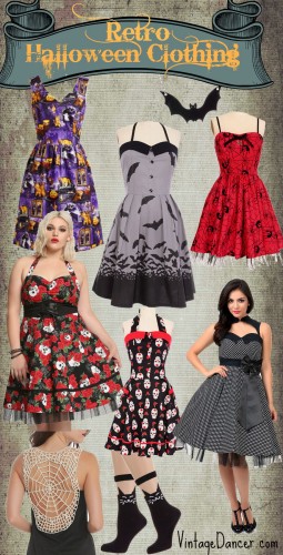 Shop Retro Vintage Halloween Clothing- skirts, dresses, shoes, accessories at VintageDancer.com