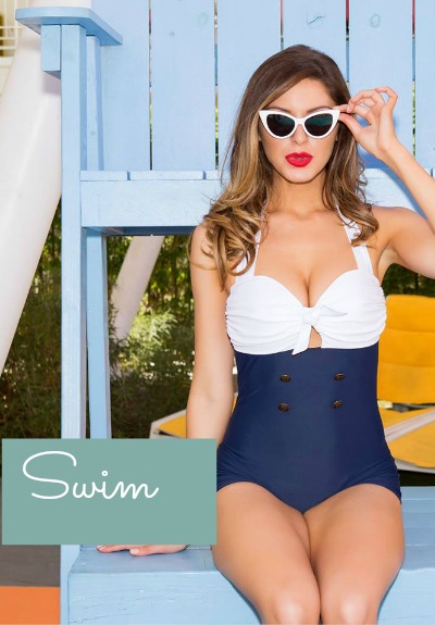 retro vintage style swimsuits bathering suits for sale at vintagedancer com