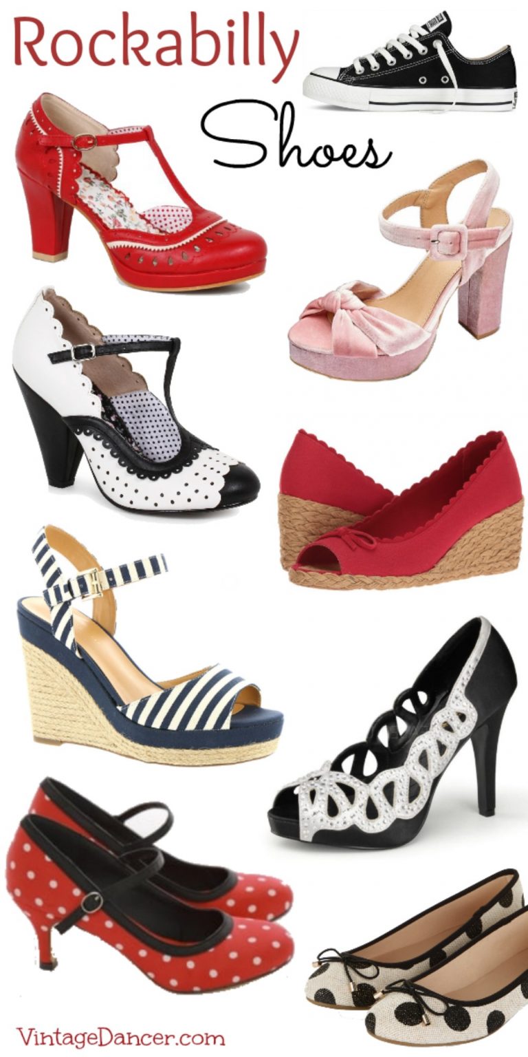 Rockabilly Shoes- Heels, Pumps, Boots, Flats
