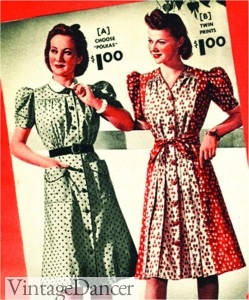 1940s shirt dresses