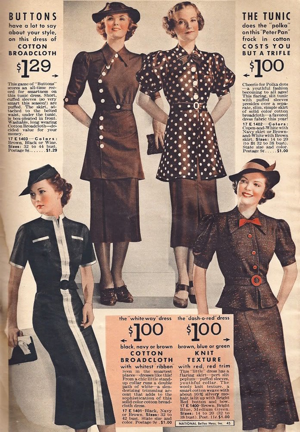 1930s Dress Styles in the Daytime, Vintage Dancer