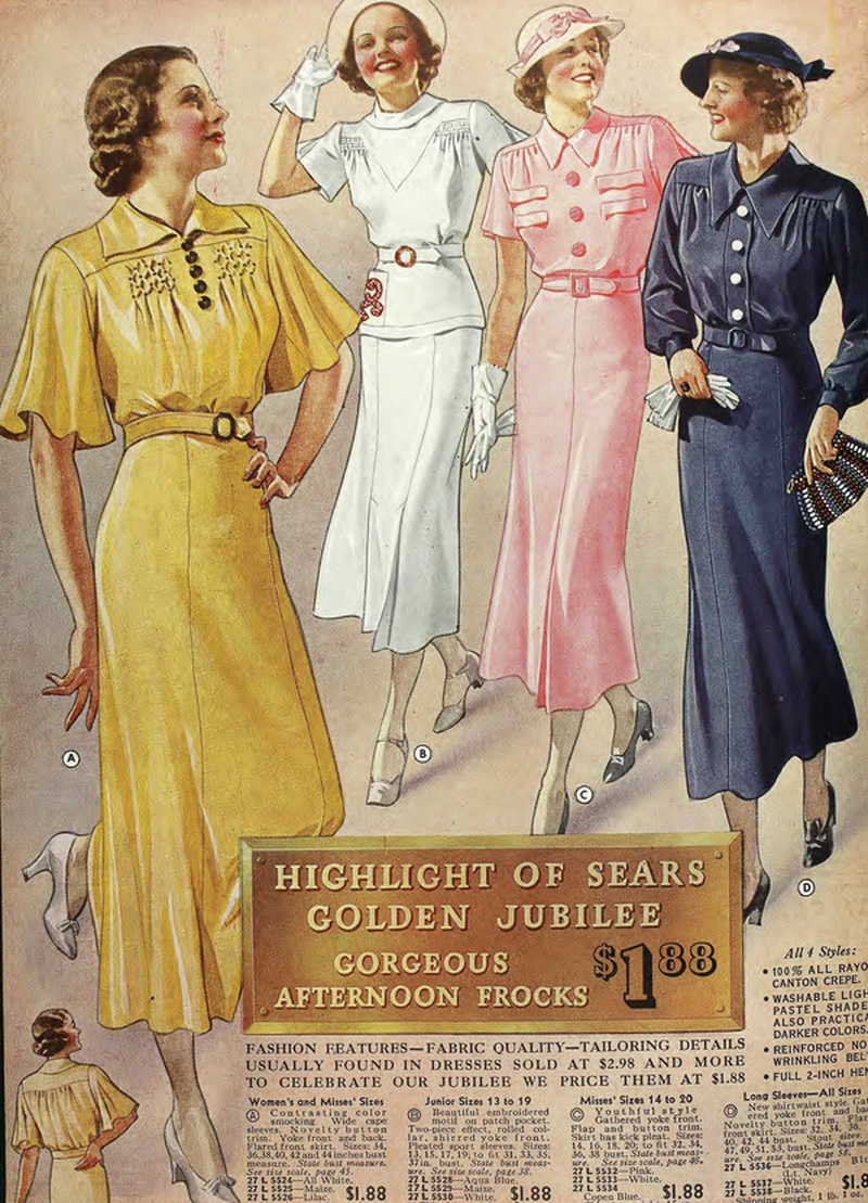 1930s Dress Styles in the Daytime, Vintage Dancer