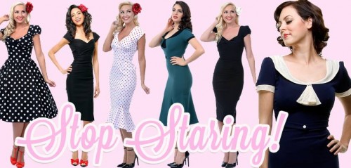Shop 1940s 1950s pinup dresses by Stop Staring and more at VintageDancer.com