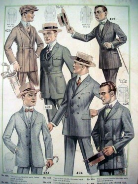 1920s men's summer suits and norfolk suits