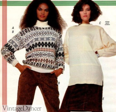 80s fashion sweaters fairaisle