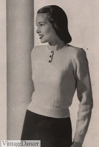 1940s sweater girl
