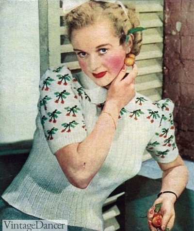 1940s knit sweater jumper