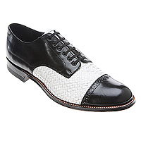 mens vintage black white shoes