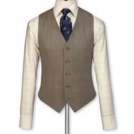 Mens vintage style tweed vest