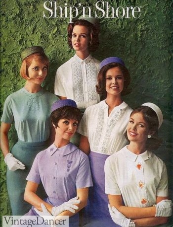 1950s 'Ship N shore' blouses ad
