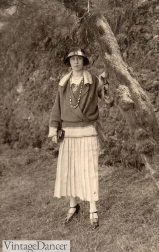 1923 wrap blouse and skirt